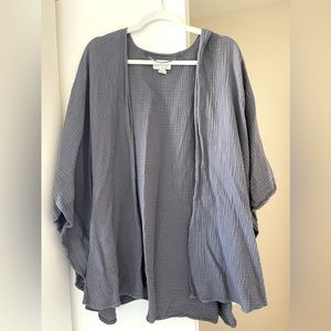 Gray Linen Kimono